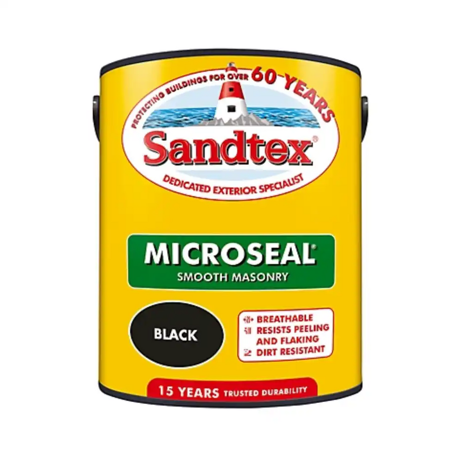 Sandtex - Microseal Smooth Masonry - Black - 2.5 L