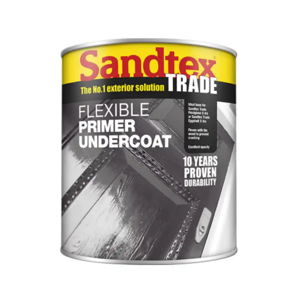 Sandtex Trade - Flexible Primer Undercoat - Dark Grey - 2.5 L
