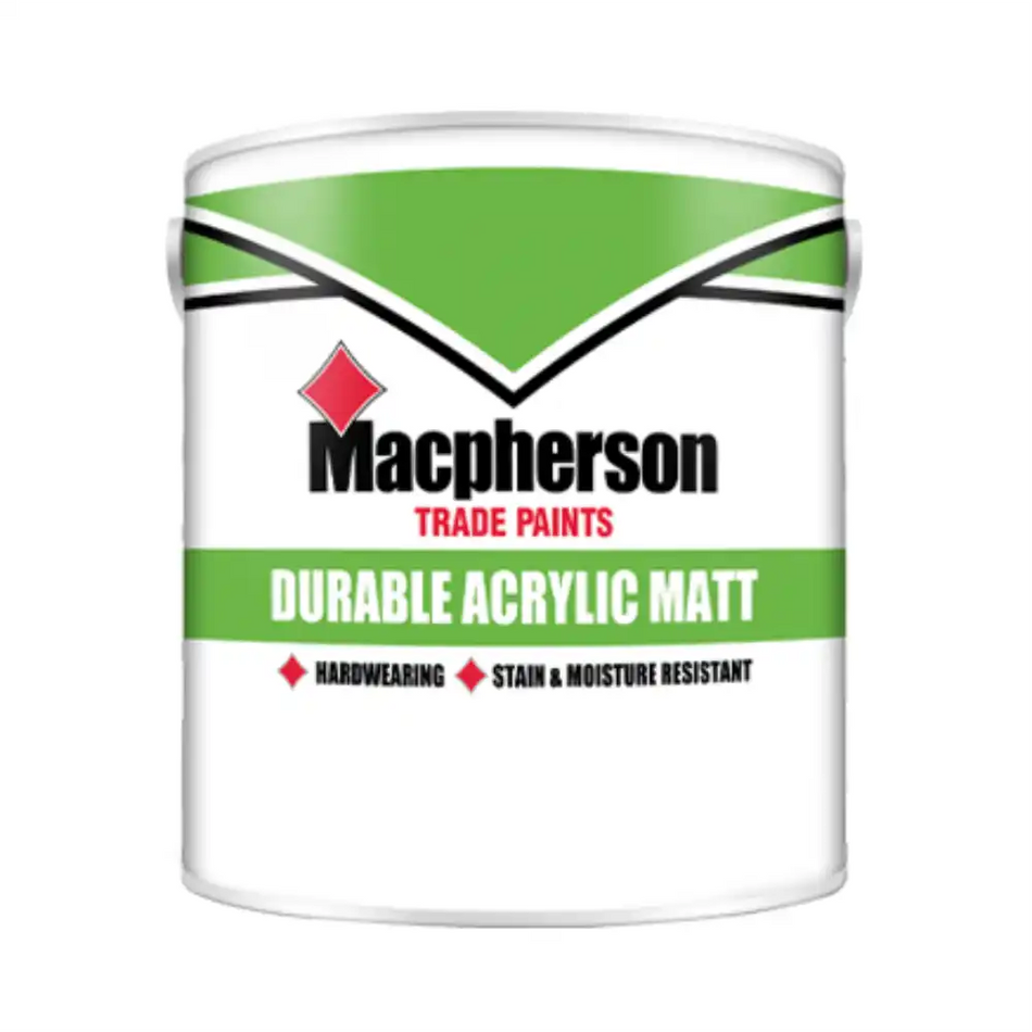 Macpherson - Durable Acrylic Matt - Brilliant White - 2.5 L