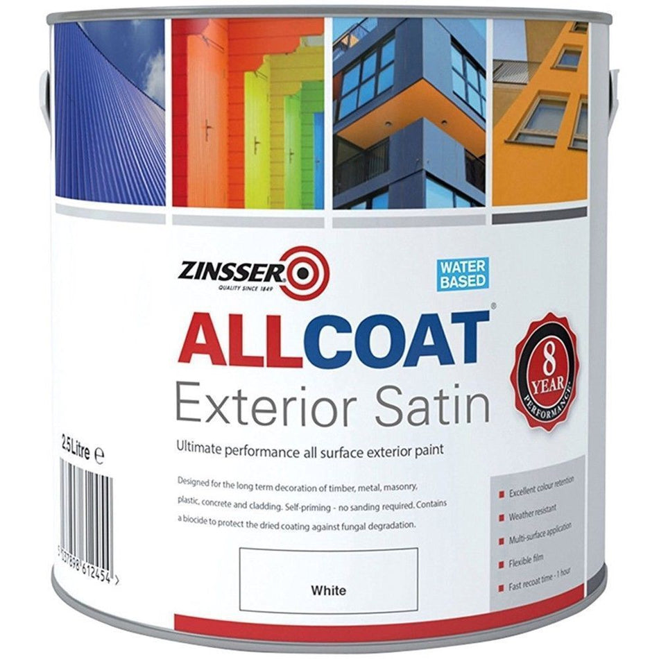 Zinsser AllCoat Exterior WB Satin White