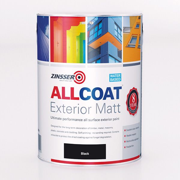 Zinsser AllCoat Exterior Water-Based Matt Black