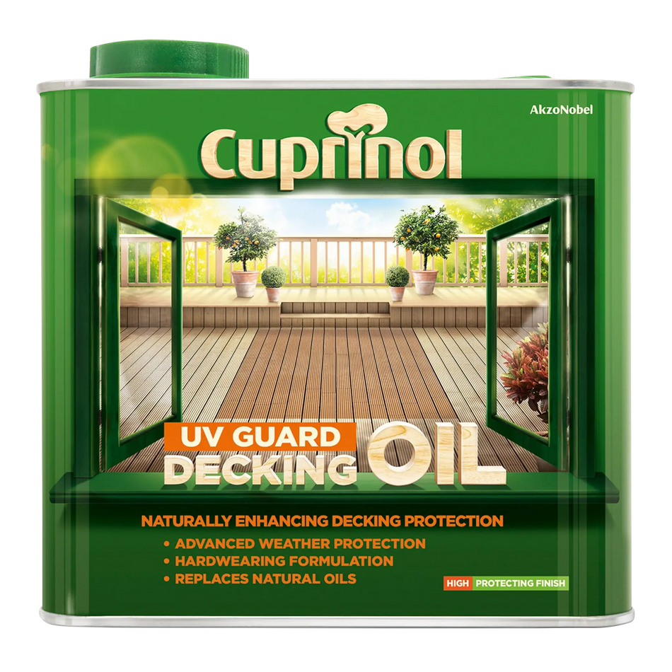 Cuprinol UV Guard Decking Oil Natural Oak 2.5L