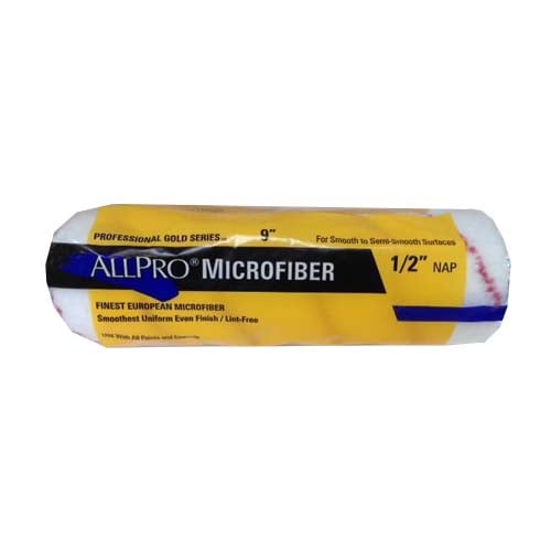 Allpro Microfiber 9" Roller Sleeve ‚Äì Professional Smooth Finish Paint Roller (3/8", 1/2", Trade Pack)