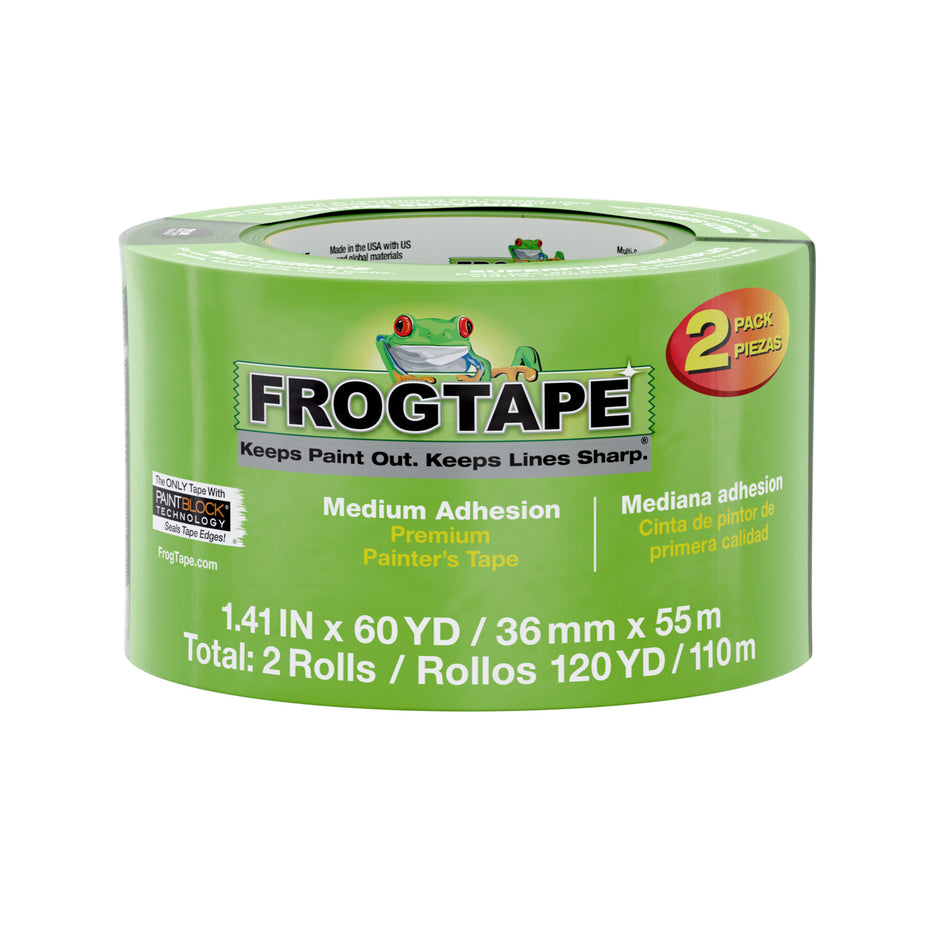 Frogtape Green Twin Pack 36mm x 55m Rolls