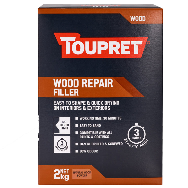 Toupret Wood Repair Filler Natural (Int/Ext) – 1KG, 2KG