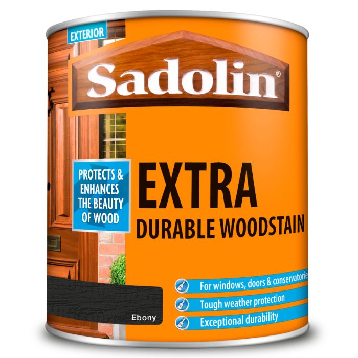 Sadolin Extra Ebony – Deep Black-Brown Woodstain for Superior Exterior Protection