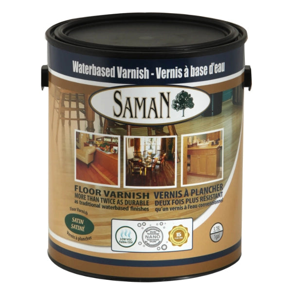 SamaN Waterbased Matte Varnish Clear – 236ML, 946ML, 3.78L