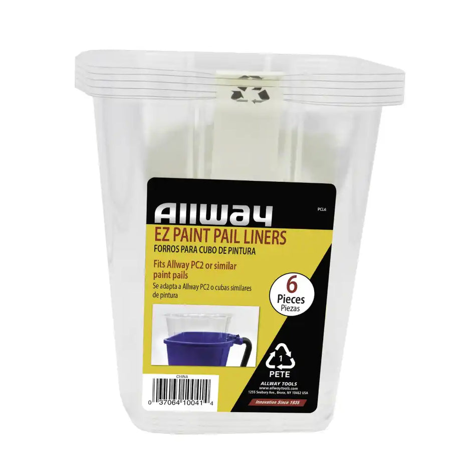 Allway EZ Paint Pail Liners 6 Pack