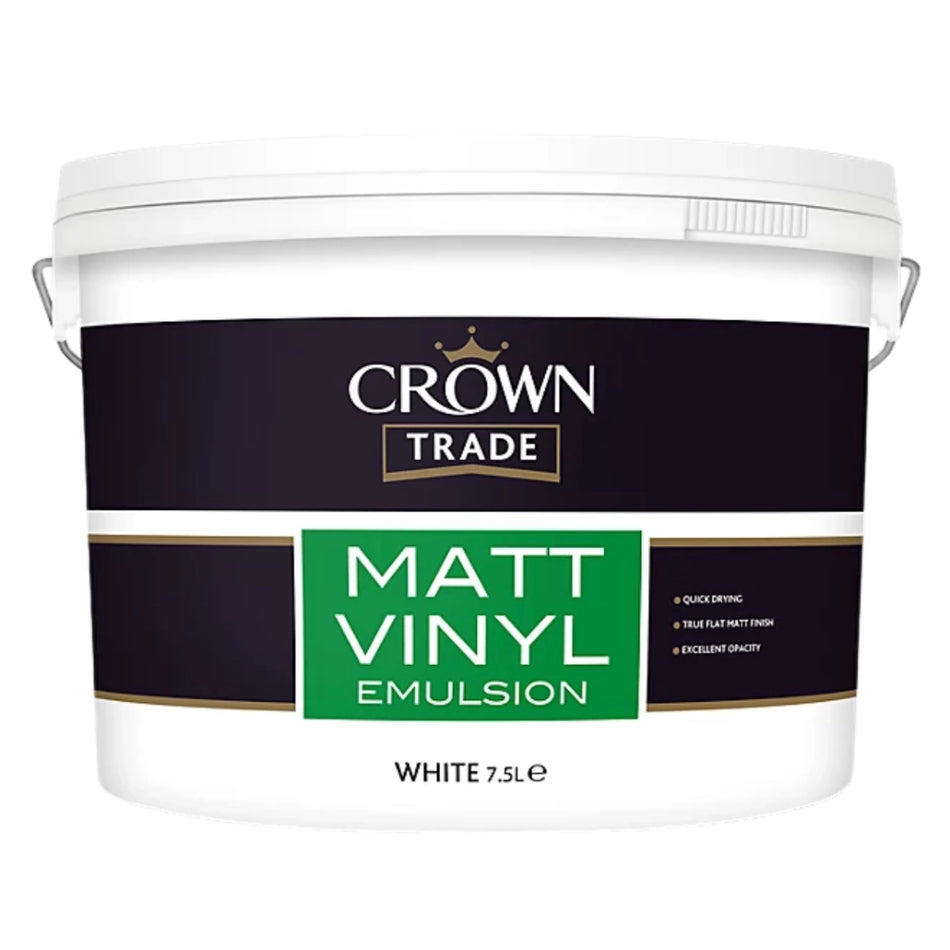 Crown Trade Vinyl Matt White 7.5L