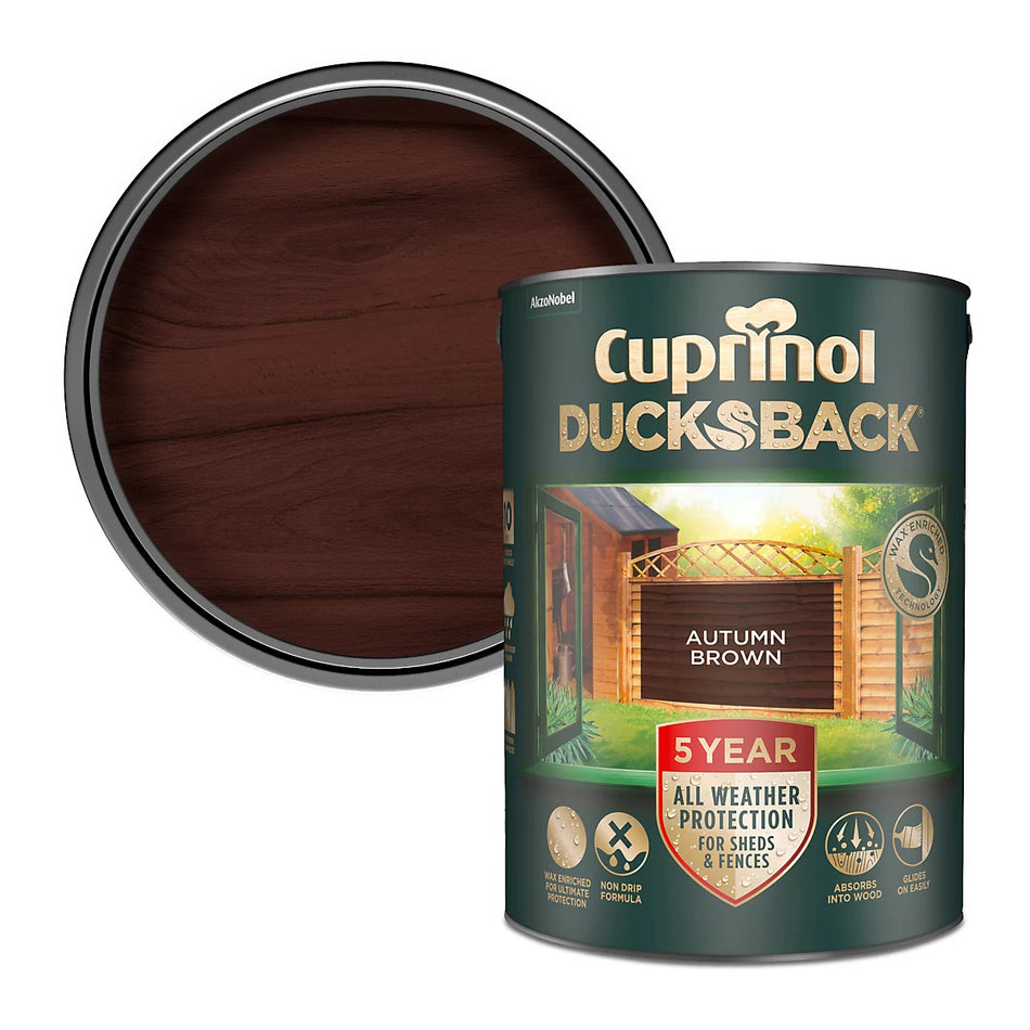 Cuprinol Ducksback Autumn Brown 5L