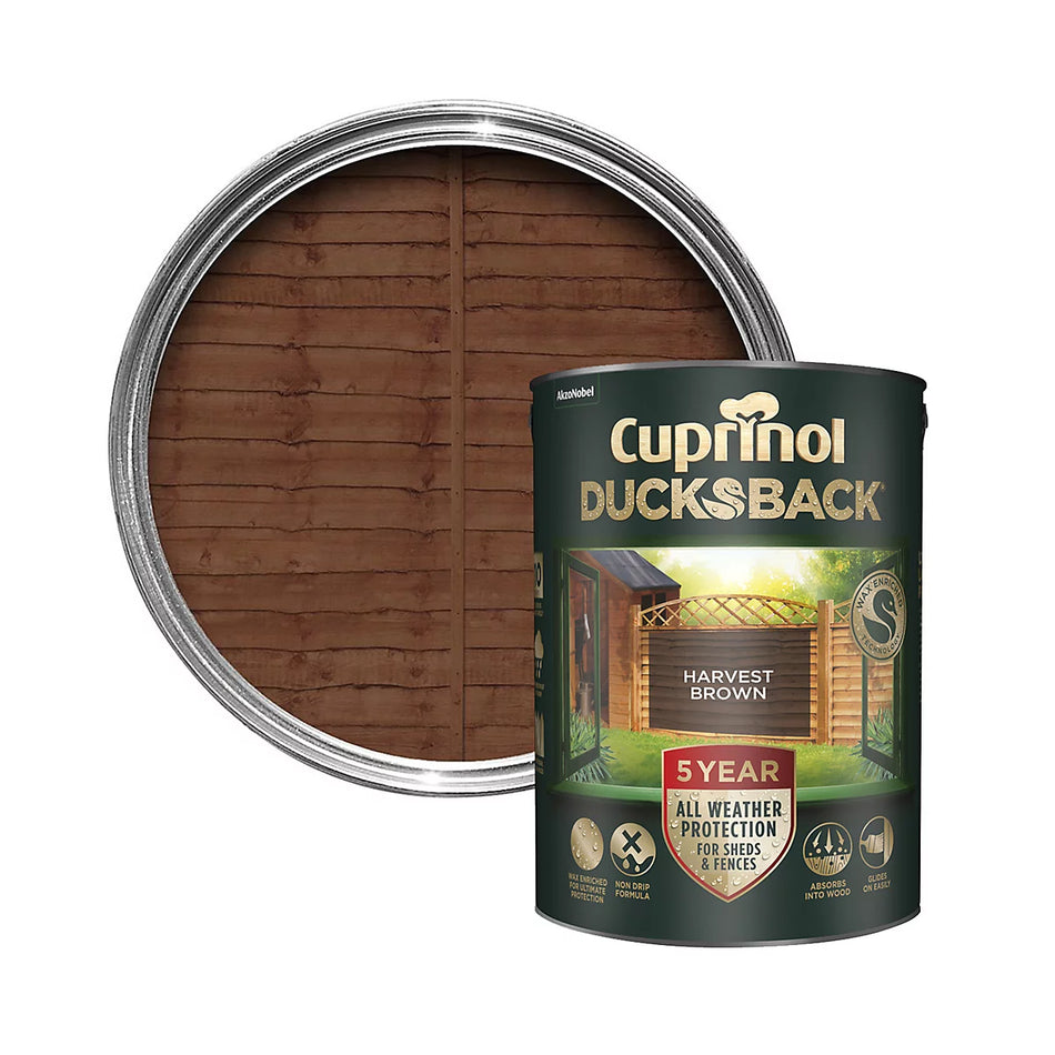 Cuprinol Ducksback Harvest Brown 5L