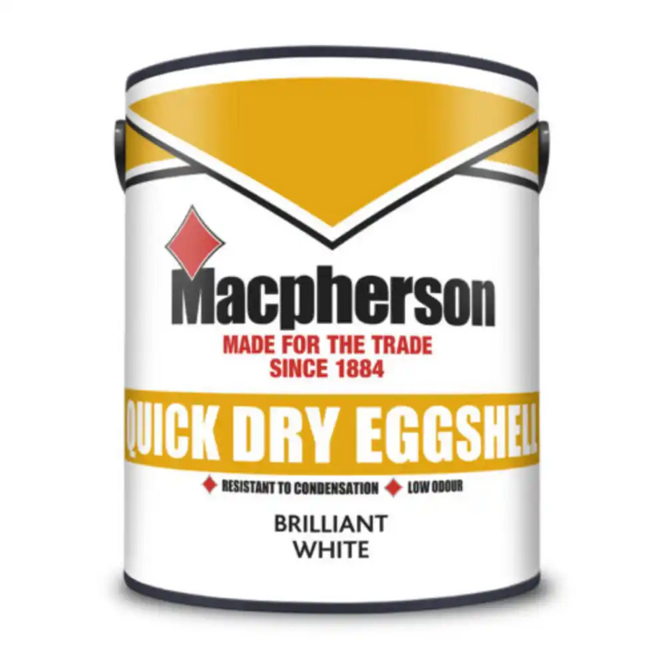 Macpherson - Quick Dry Eggshell - Brilliant White - 2.5 L