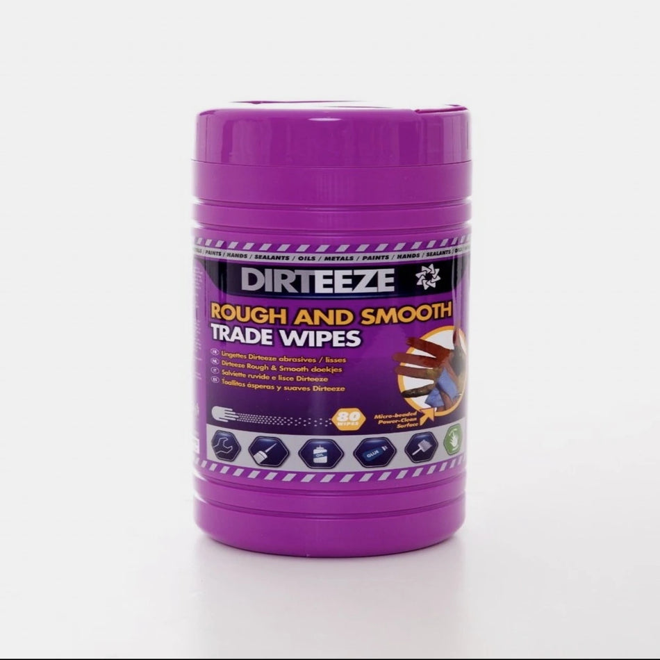 Dirteeze Rough & Smooth Trade Wipes – Tub of 80