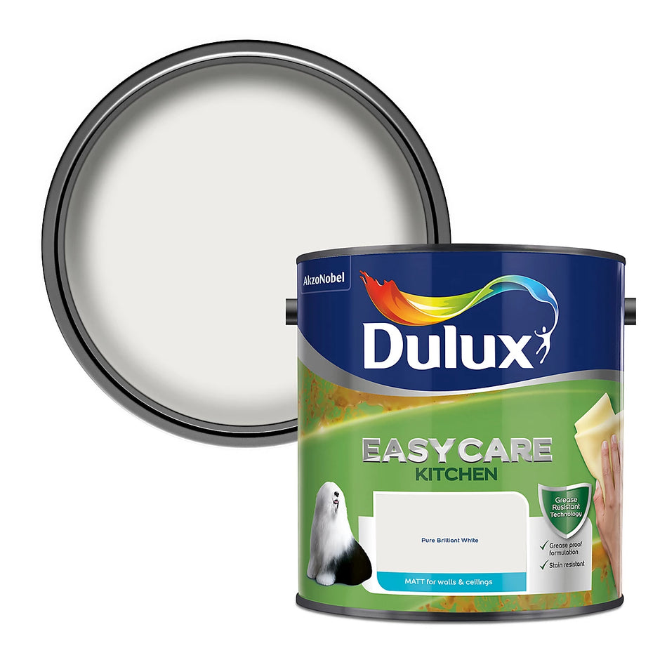 Dulux Easycare Kitchen Pure Brilliant White 2.5L