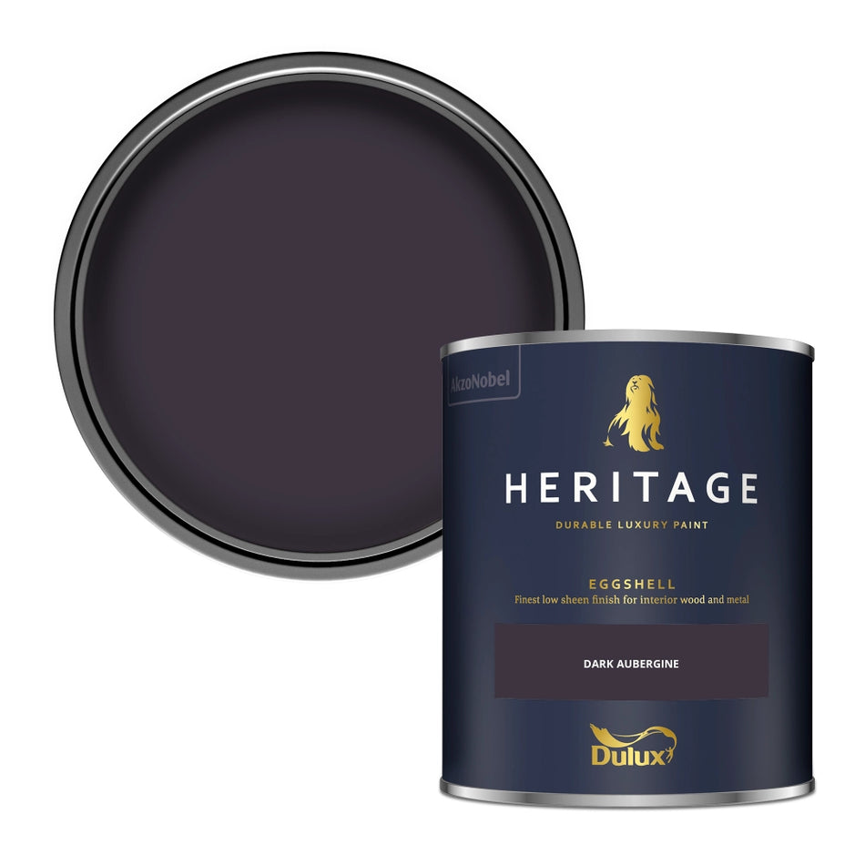 Dulux Heritage Eggshell Dark Aubergine