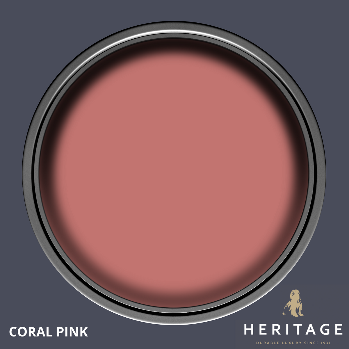 Dulux Heritage Velvet Matt Coral Pink - Soft pink interior wall paint