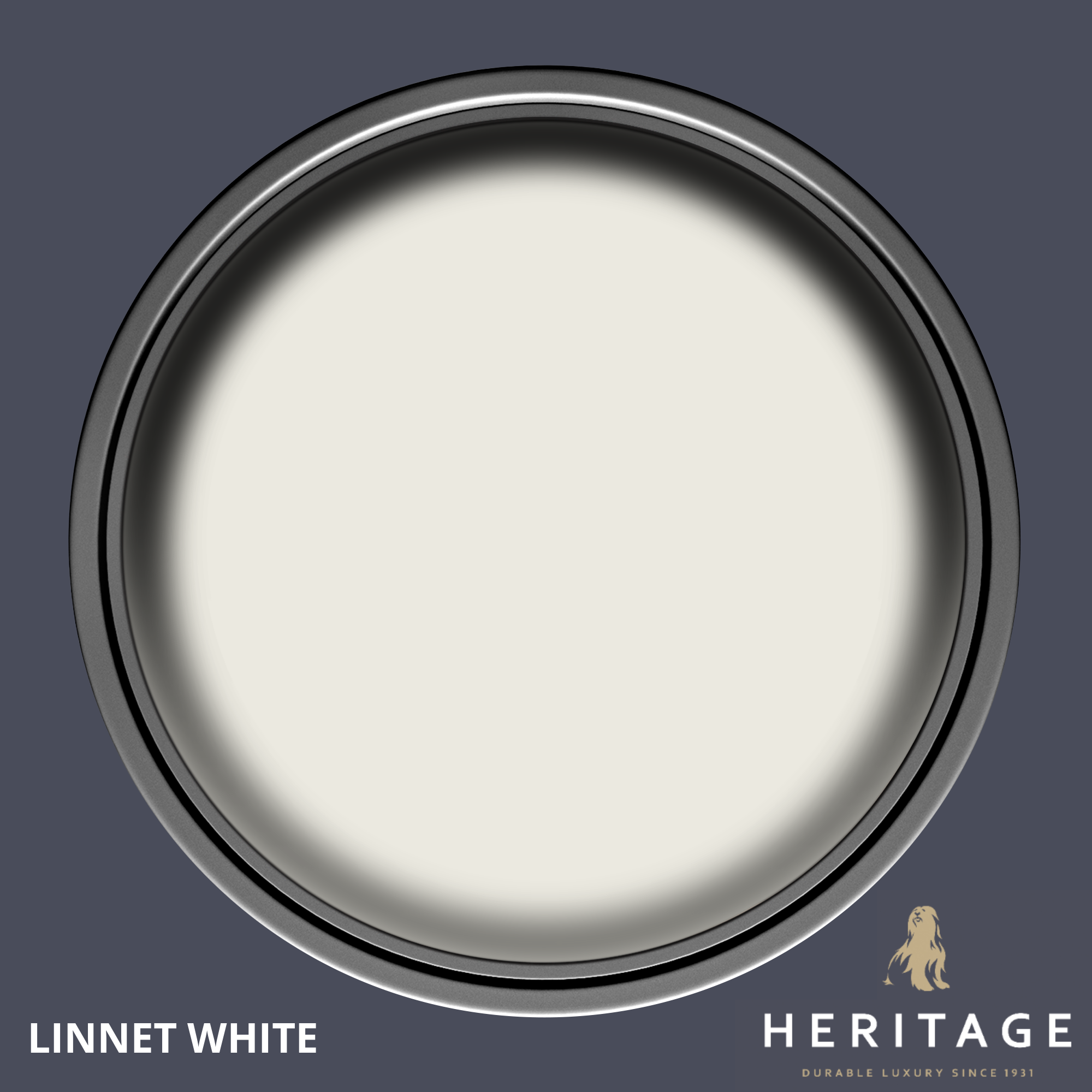 Linnet White – Dulux Heritage Velvet Matt Paint (125ml–5L) | LDM Direct