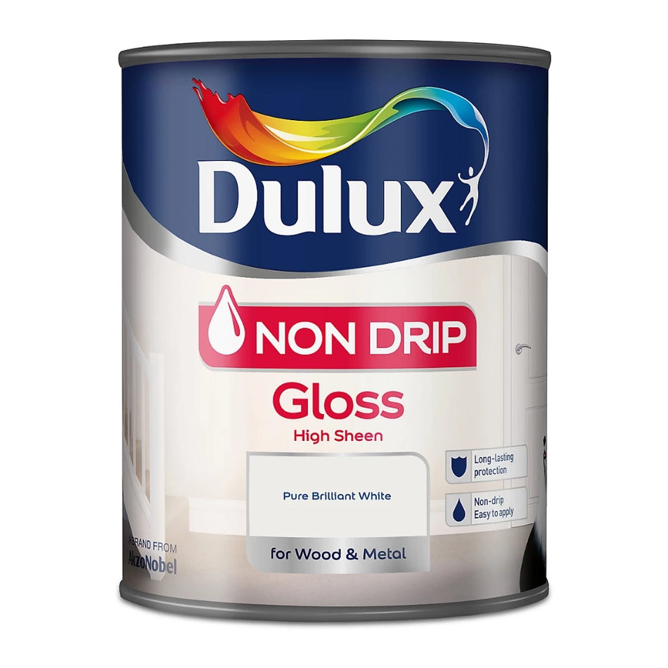 Dulux Retail Non Drip Gloss Pure Brilliant White