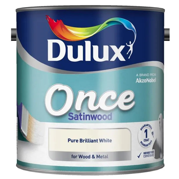Dulux Retail Once Satinwood Pure Brilliant White
