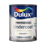 Dulux Professional Undercoat can on a white background