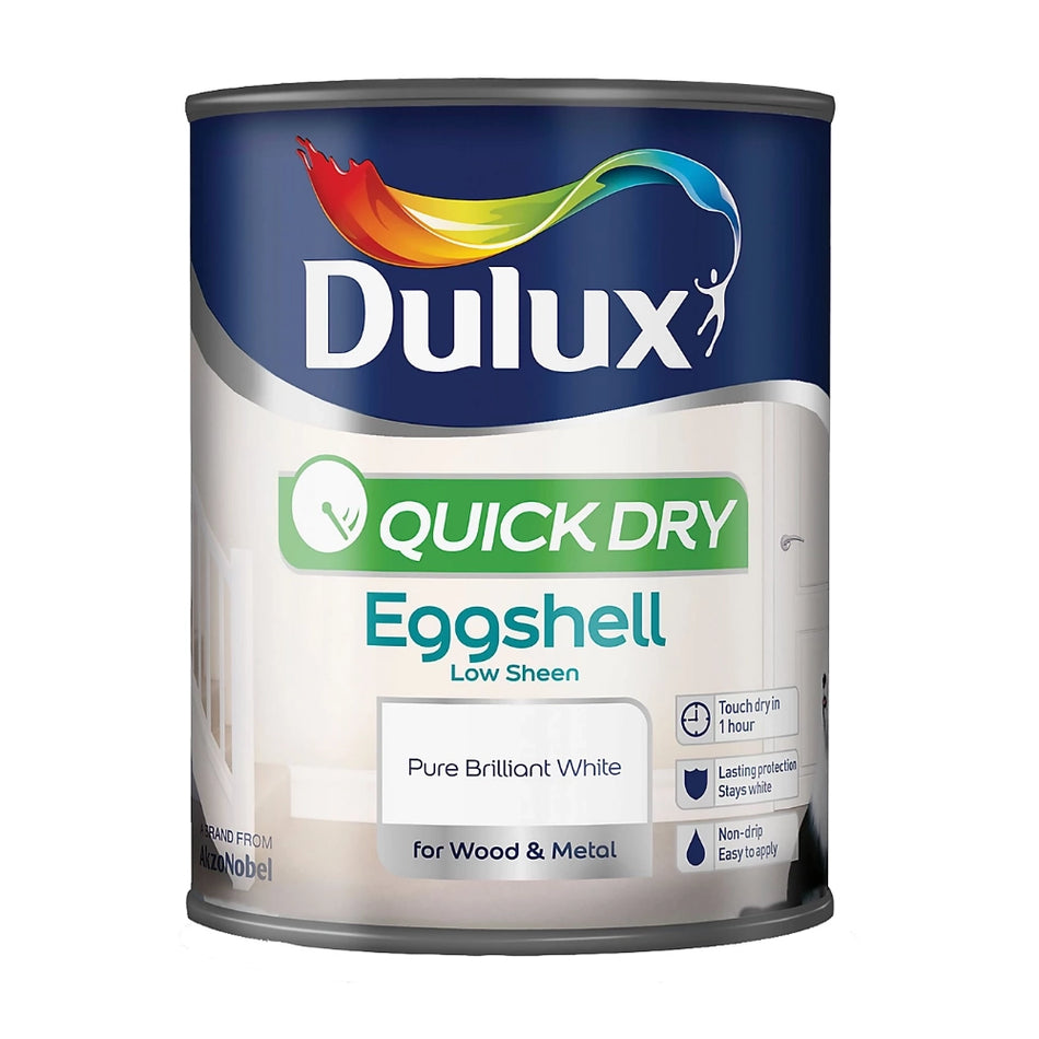 Dulux Retail Quick Dry Eggshell Pure Brilliant White
