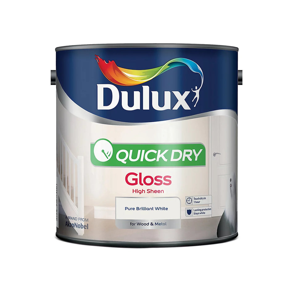 Dulux Retail Quick Dry Gloss Pure Brilliant White