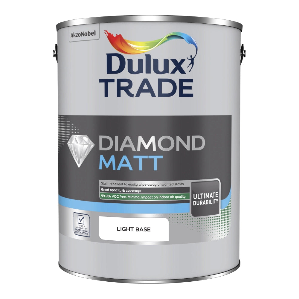 Dulux Trade Diamond Matt tinted colours – durable, washable matt emulsion mixed to your chosen shade 5L