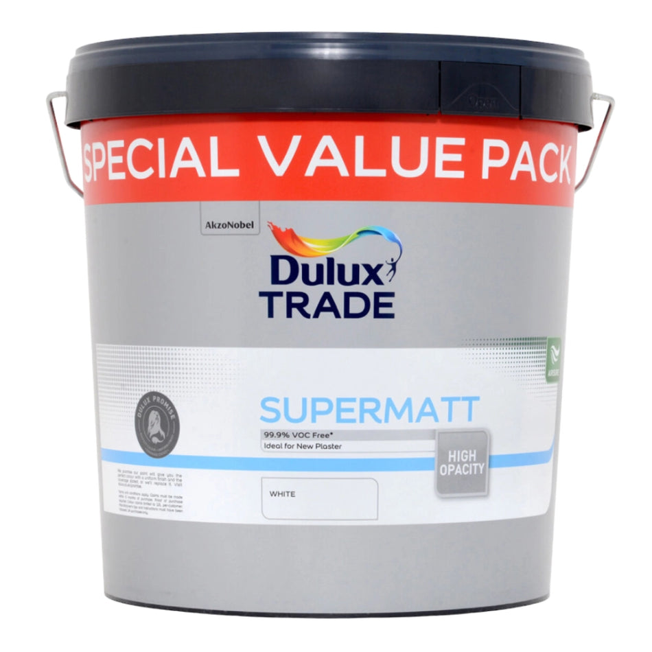 Dulux Trade Supermatt White 12L