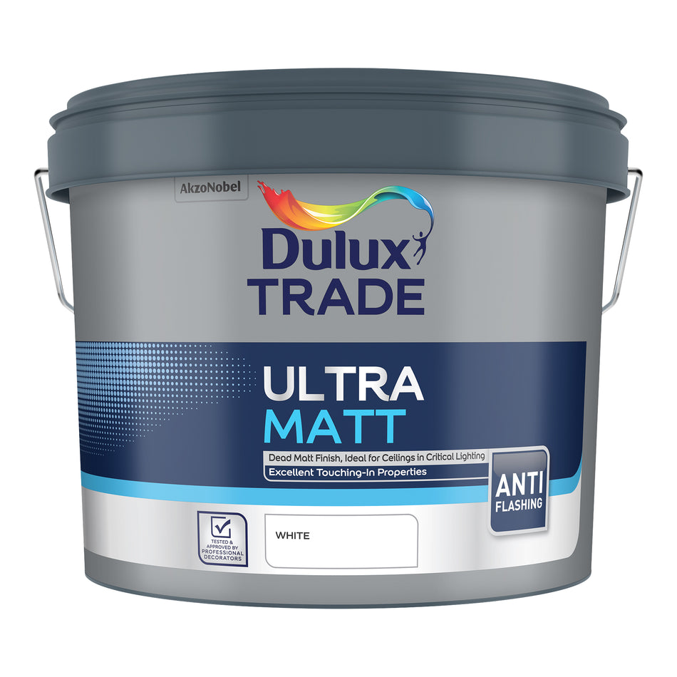 Dulux Trade Ultra Matt White 10L