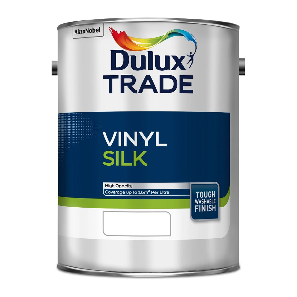 Dulux Trade Silk tinted colours – silk emulsion paint mixed to your chosen shade for interior walls and ceilings 5L