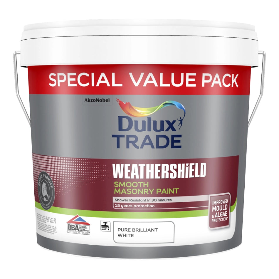 Dulux Trade Weathershield Smooth Pure Brilliant White 7.5L