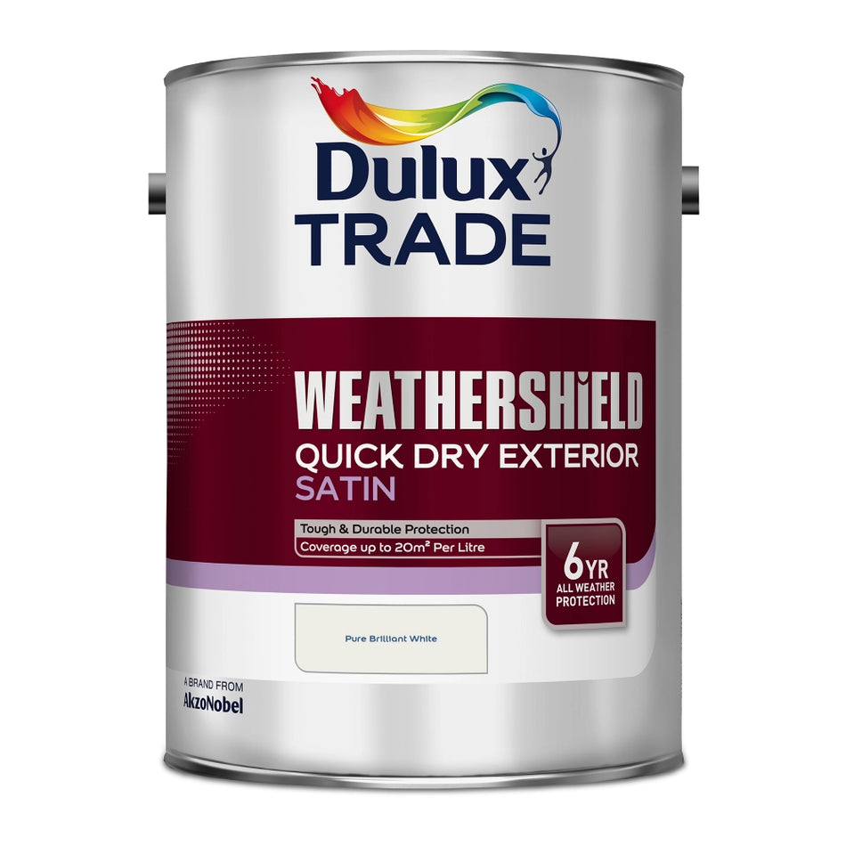 Dulux Trade Weathershield Quick Dry Satin White