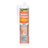 Everbuild General Purpose Silicone Sealant – 280ml (Multi-Purpose, Anti-Fungal)