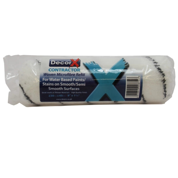 DecorX Contractor Microfibre 9" X 1.75" Sleeve Black/White