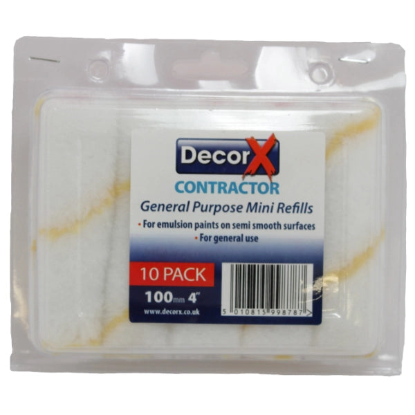 DecorX Contractor General Purpose 4" Mini Sleeve 10 Pack