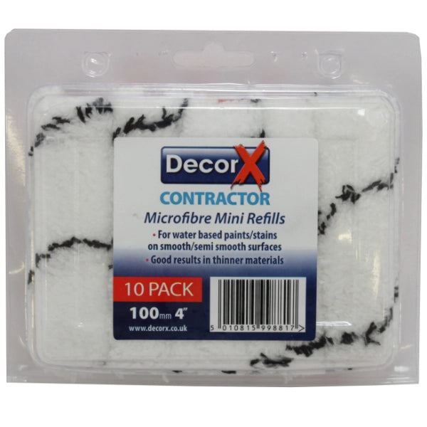 DecorX Contractor Microfibre 4" Mini Sleeve 10Pk