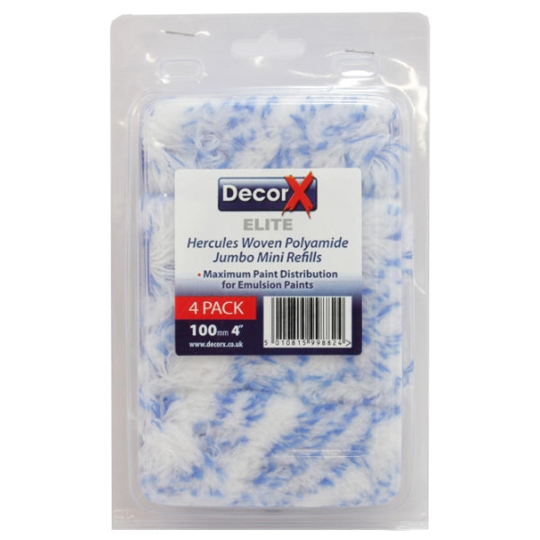 DecorX Elite Hercules Polyamide 4" Jumbo Mini Sleeve 4Pk