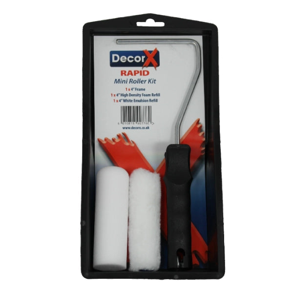 DecorX Rapid Mini Roller Kit 2 Sleeve (4PC)