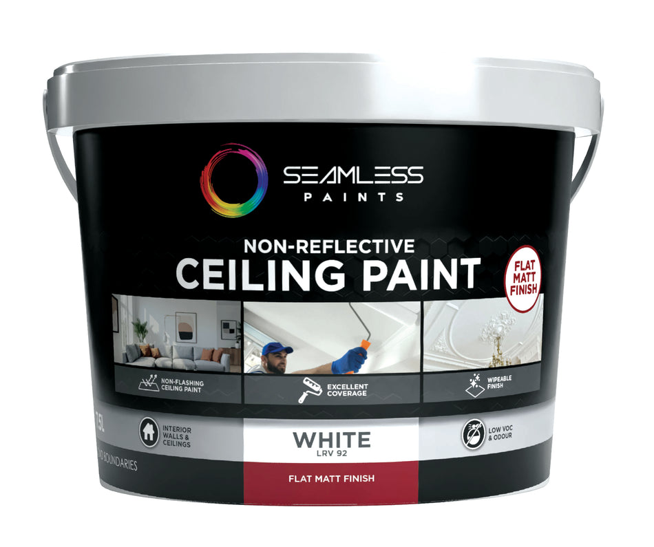 Seamless Non-Reflective Ceiling Paint – White 7.5 L