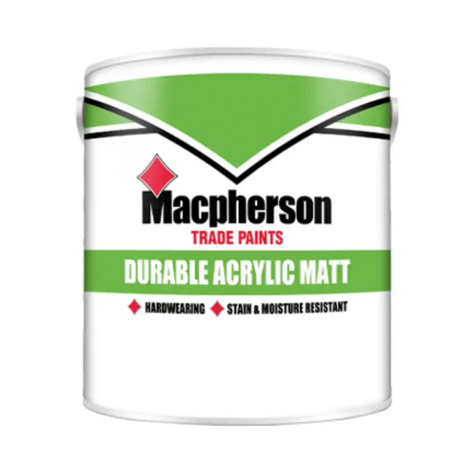 Macpherson - Durable Acrylic Matt - Brilliant White - 5 L