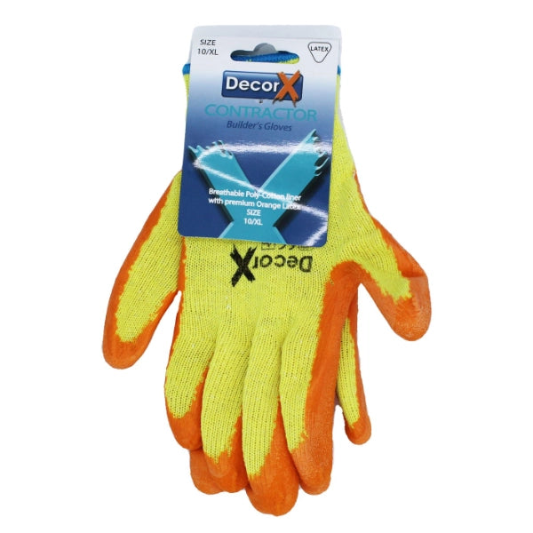 DecorX Builders Gloves Size 10