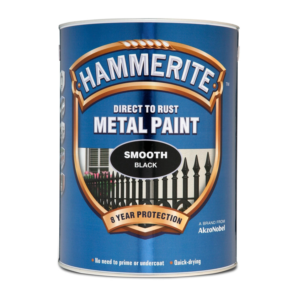Hammerite Smooth Black Metal Paint