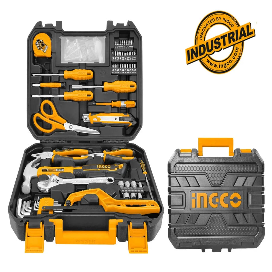 INGCO 120-piece hand tool set HKTHP21201 – mixed tool kit in carry case for DIY and trade