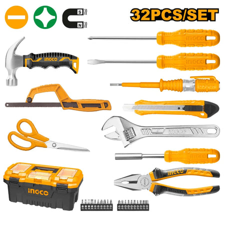 INGCO 32-piece hand tool set HKTHP10321 – mixed tool kit with essential hand tools