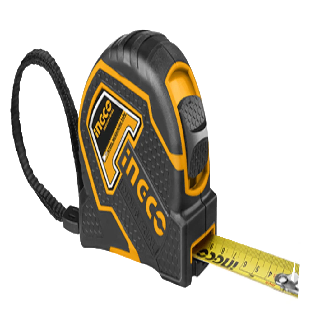 INGCO Industrial steel measuring tape 8m (25mm) HSMT8808 – long heavy-duty tape measure
