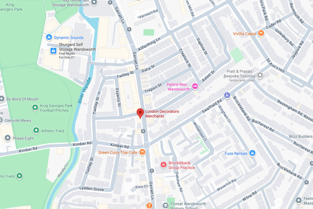 Map of Wandsworth with a pin for LDM Wandsworth branch on Garratt Lane