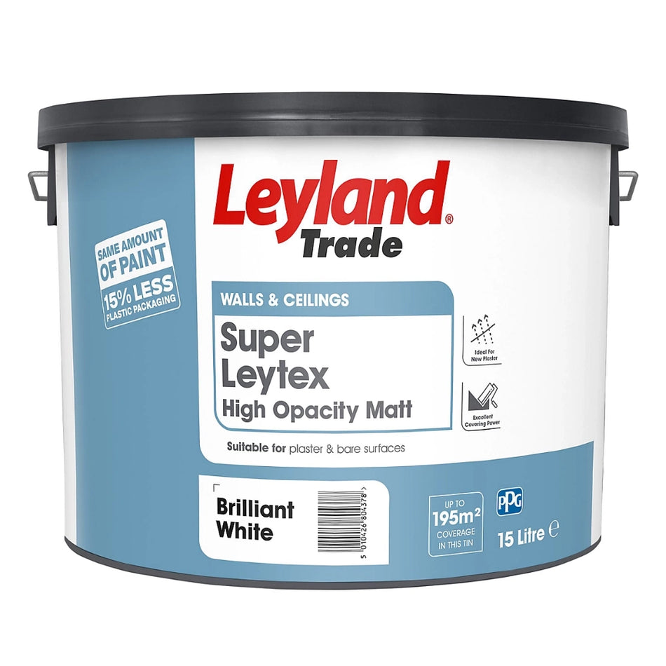 Leyland Trade Super Leytex Brilliant White 15L