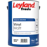 Leyland Trade Vinyl Matt Emulsion Paint – Brilliant White (1L–10L)