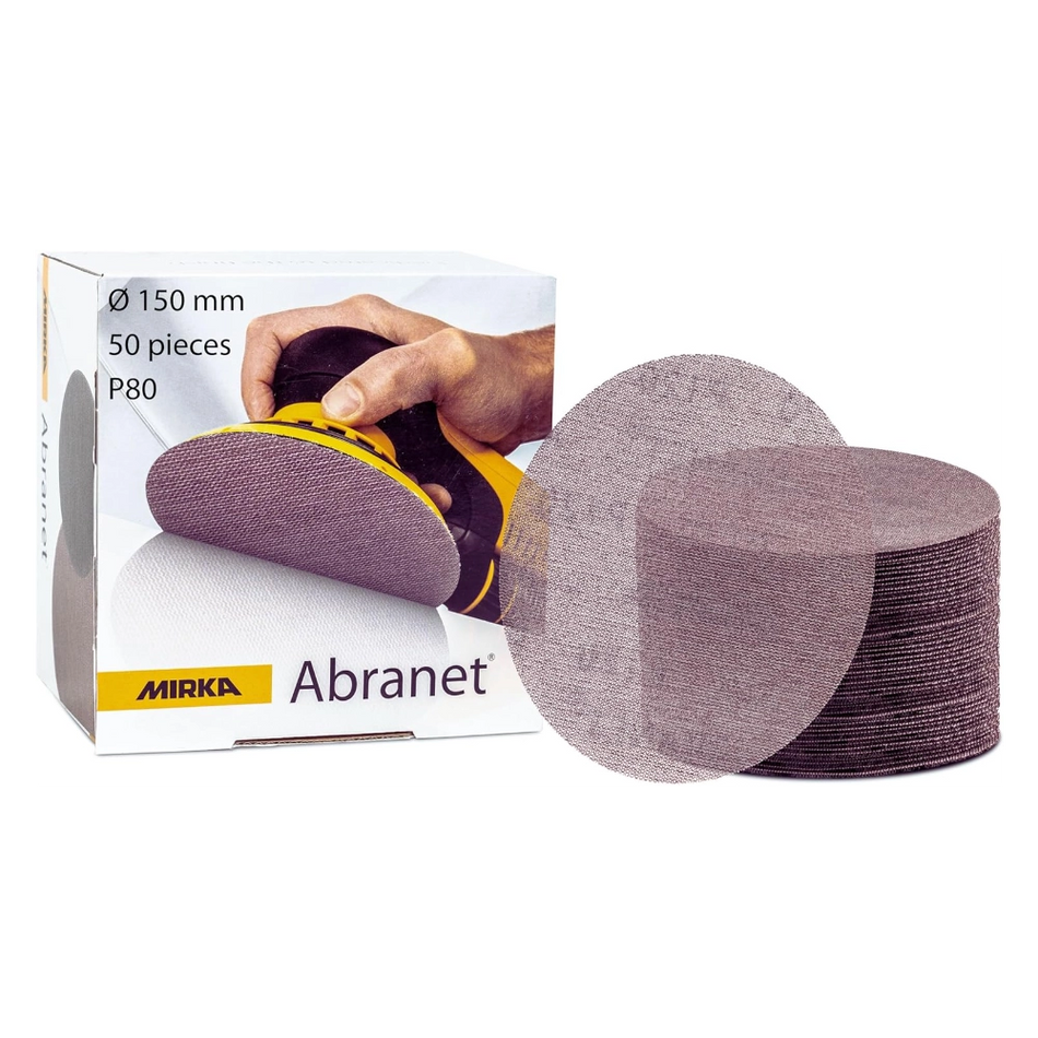 Mirka Abranet P80 (Pack of 50) 150mm