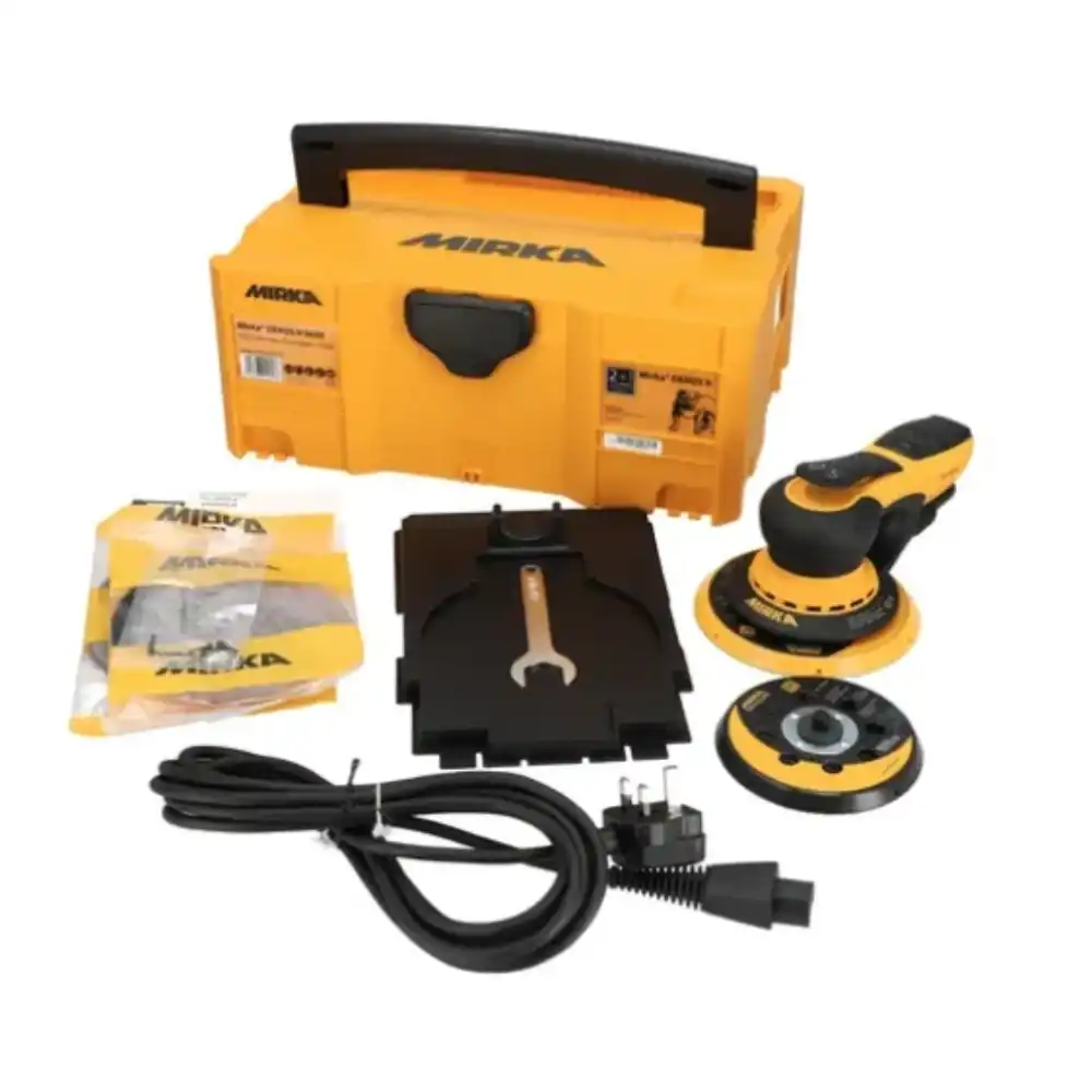 Mirka DEROS II 5650 125/150mm 230V random orbital sander (5.0mm orbit) – dust-free sander with case